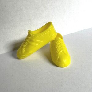 Vintage Barbie or Skipper Flat‎ Foot Sneakers Yellow